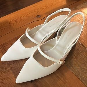 Charles & Keith round block heel slingback